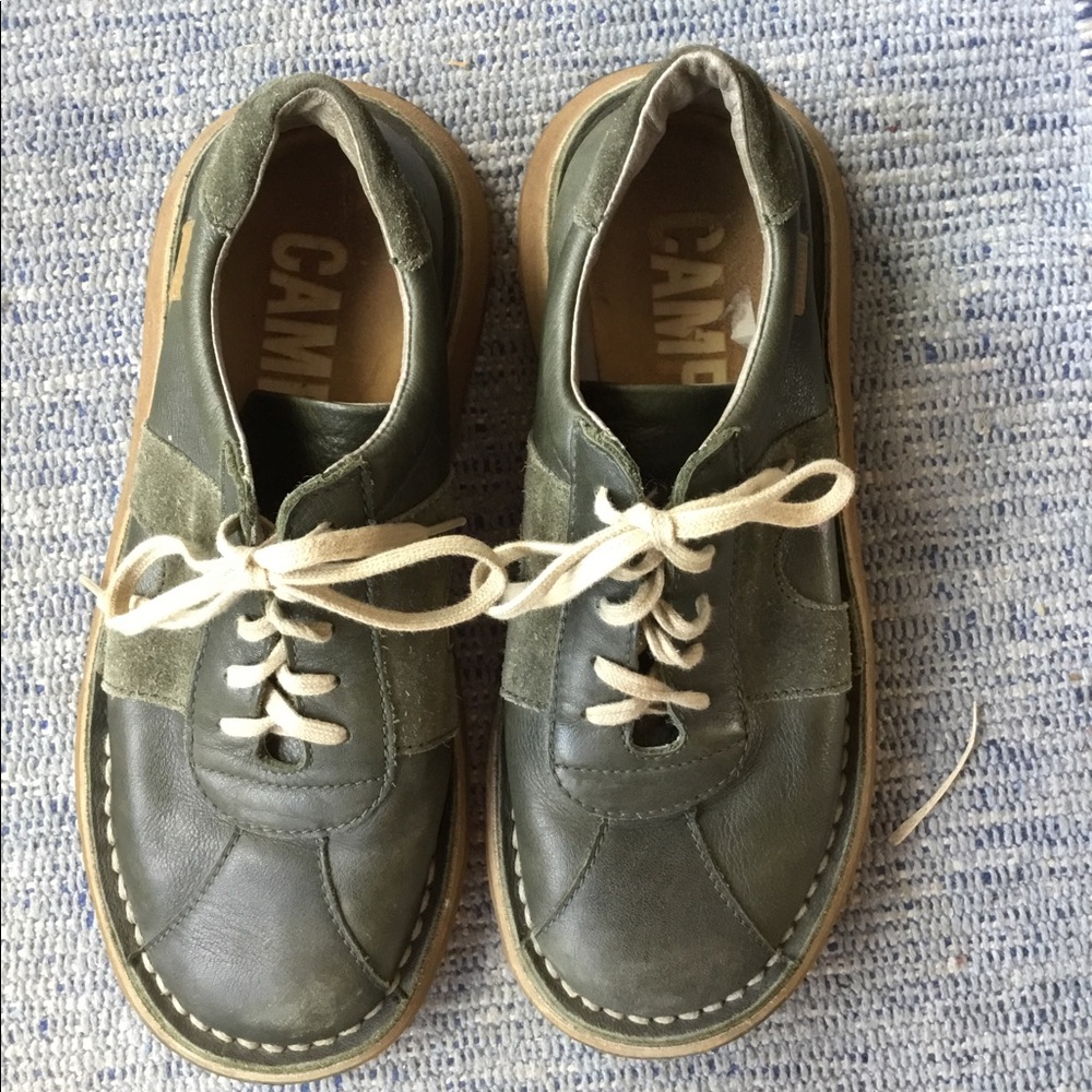 Camper vintage retro leather shoes